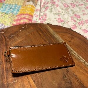 Patricia Nash Brown Leather Key & Card Holder